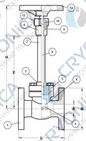 Криогенный запорный вентиль CAEN CRYO VCSS-1150