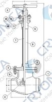 Криогенный запорный вентиль CAEN CRYO VCYS-800