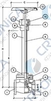 Криогенный запорный вентиль CAEN CRYO VCB 1150