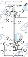 Криогенный запорный вентиль CAEN CRYO VCB 300