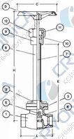 Криогенный запорный вентиль CAEN CRYO VCSS/VCBS 750