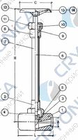 Криогенный запорный вентиль CAEN CRYO VIC