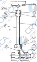 Криогенный запорный вентиль CAEN CRYO VLC