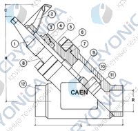 Запорный вентиль CAEN NTD FT