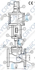 Запорный клапан CAEN VCBS-1150 NC Запорный клапан CAEN VCBS-1150 NC