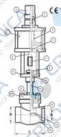 Запорный клапан CAEN VCBS-750-NC