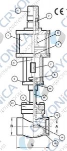 Запорный клапан CAEN VCBS-750-NC Запорный клапан CAEN VCBS-750-NC