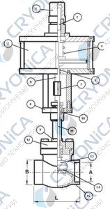 Запорный клапан CAEN VCBS-750-NCH