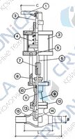 Запорный клапан CAEN VCB 300-NC