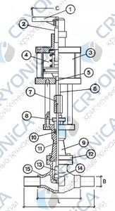 Запорный клапан CAEN VCB 300-NC Запорный клапан CAEN VCB 300-NC