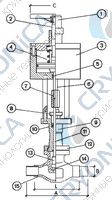 Запорный клапан CAEN VCB 600-NC
