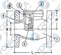 Криогенный обратный клапан CAEN VCR-1150