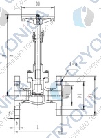 Криогенный запорный клапан CCK T217DA10-150 PN16