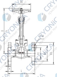 Криогенный запорный клапан CCK T217DA10-150 PN16