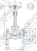 Криогенный запорный клапан CCK T357DA10-65 PN64