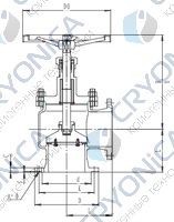 Запорный клапан CCK T171L25-250 PN10