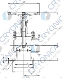 Запорный клапан CCK T171L25-250 PN10
