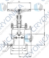 Запорный клапан CCK T121L25-300 PN6