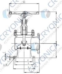 Запорный клапан CCK T121L25-300 PN6