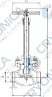 Криогенный запорный клапан CCK GLOBE DJ61F-40P