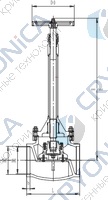 Криогенный запорный клапан CCK T325DA125-250 PN40
