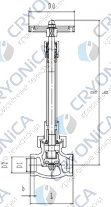 Криогенный запорный клапан CCK T338DJ10-40 PN40