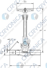 Криогенный запорный клапан CCK T328DJ10X-40X PN40
