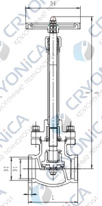 Криогенный запорный клапан CCK T328DJ50-100 PN40
