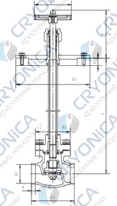 Криогенный запорный клапан блочный CCK T329DA10-100A~C PN40
