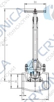 Криогенный запорный клапан CCK T355DA80-250 PN64