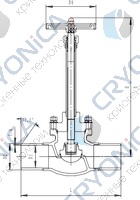 Криогенный запорный клапан CCK T328DJ50Y-100Y PN40