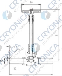 Криогенный запорный клапан CCK T328DJ10Y-40Y PN40