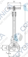 Криогенный запорный клапан CCK T451DA10-40 PN160