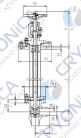 Криогенный запорный клапан угловой CCK T211DL50-100 PN16