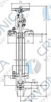 Криогенный запорный клапан угловой CCK T301DL20-40 PN40