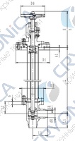 Криогенный запорный клапан угловой CCK T311DL50-100 PN40