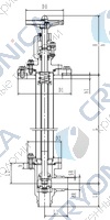 Криогенный запорный клапан угловой CCK T351DL20-40 PN64