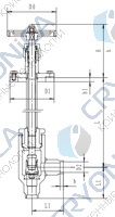 Криогенный запорный клапан угловой CCK T361DL10-15 PN64
