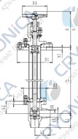 Криогенный запорный клапан угловой CCK T361DL100 PN64