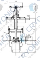 Криогенный запорный клапан угловой CCK T361DL125-300 PN64