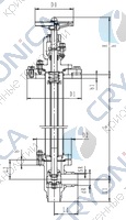 Криогенный запорный клапан угловой CCK T361DL40-80 PN64