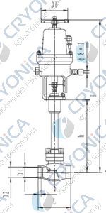 Криогенный аварийный запорный клапан CCK DJ66(2)1F-25P Криогенный аварийный запорный клапан CCK DJ66(2)1F-25P