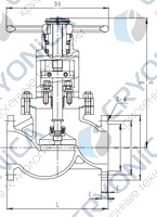 Запорный клапан CCK T201J300 PN16
