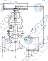 Запорный клапан CCK T251J25-80 PN25