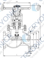 Запорный клапан CCK J41F-25T DN200-300