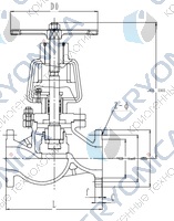 Запорный клапан CCK T252J25-80 PN25