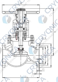 Запорный клапан CCK T302J150 PN40