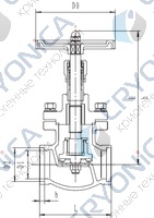 Запорный клапан CCK T255A125-150 PN25