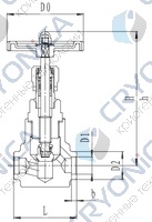 Запорный клапан CCK T451A10-40 PN160