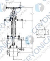 Криогенный запорный клапан угловой CCK T121DL125-250 PN6